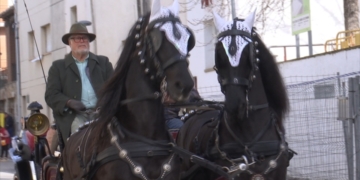 La Roca celebra els Tres Tombs, una festa arrelada a la tradició popular