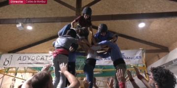 Els castellers de Caldes de Montbui es preparen pel concurs de Torredembarra