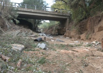 Tallat el pont de la BP-5002 a Vilanova del Vallès per causa de la pluja