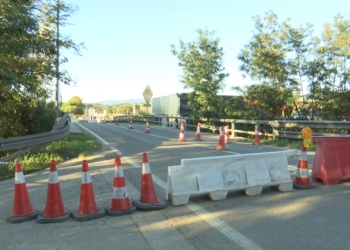 Les obres de reparació del pont de la riera d’Ardenya de Vilanova s’allargaran un mes